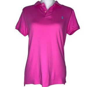 Ralph Lauren Sport Polo Shirt, L, Slim Fit, Pink, Short sleeve, Golf, Barbiecore